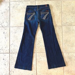 7 for all Mankind Y2K Dojo Lo Rise Flare Jeans Sz 26